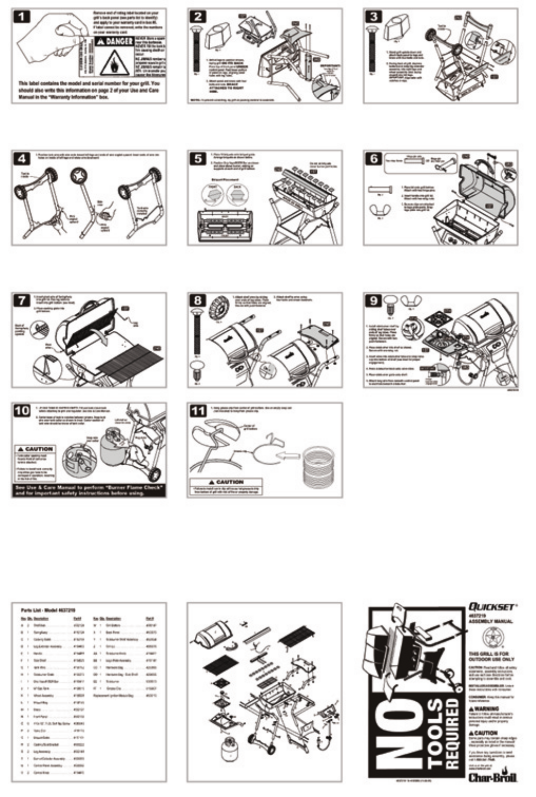 Charbroil 4637219 Owner's Manual