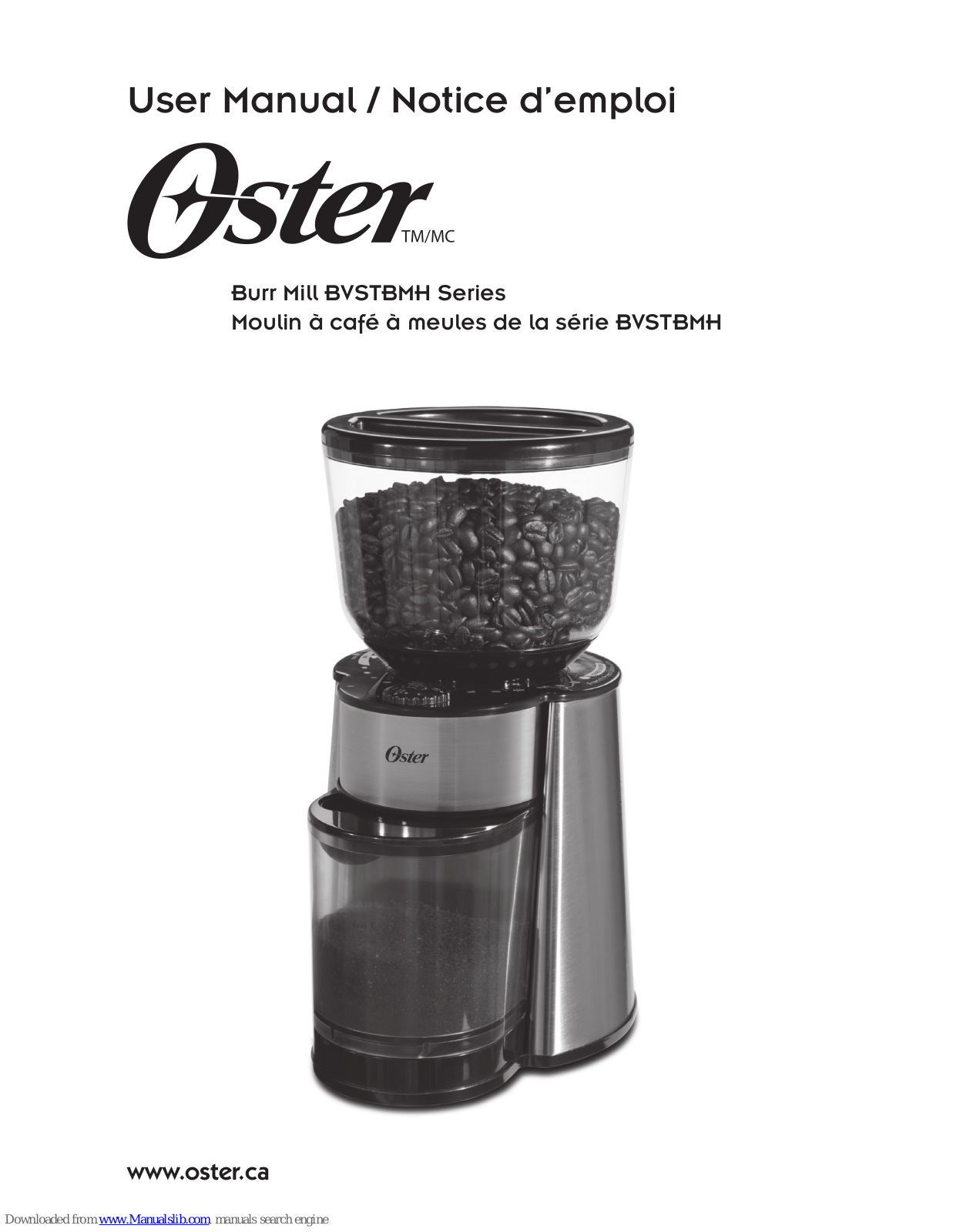 Oster Burr Mill BVSTBMH User Manual