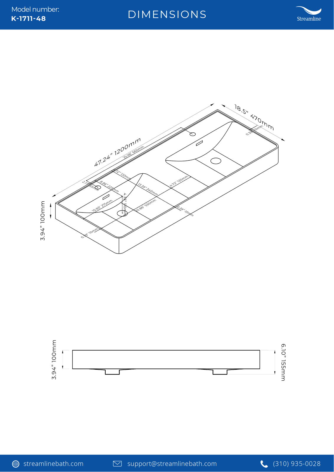 Streamline Bath SLBH7697 Specifications - ManualMachine.com