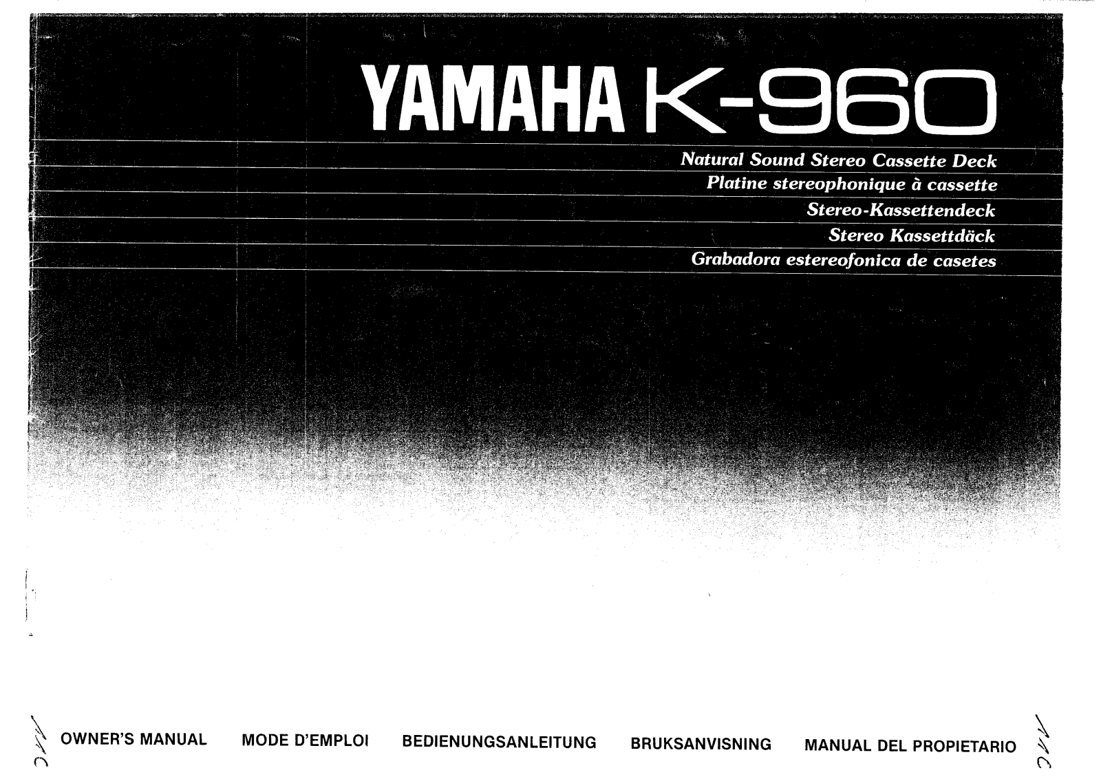Yamaha K-960 Owners Manual