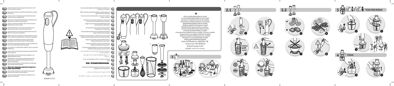 Tefal Turbomix Plus HB12A138, Turbomix Plus HB121838 User Manual