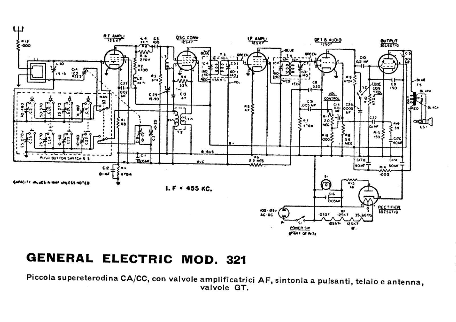 General Electric 321 schematic