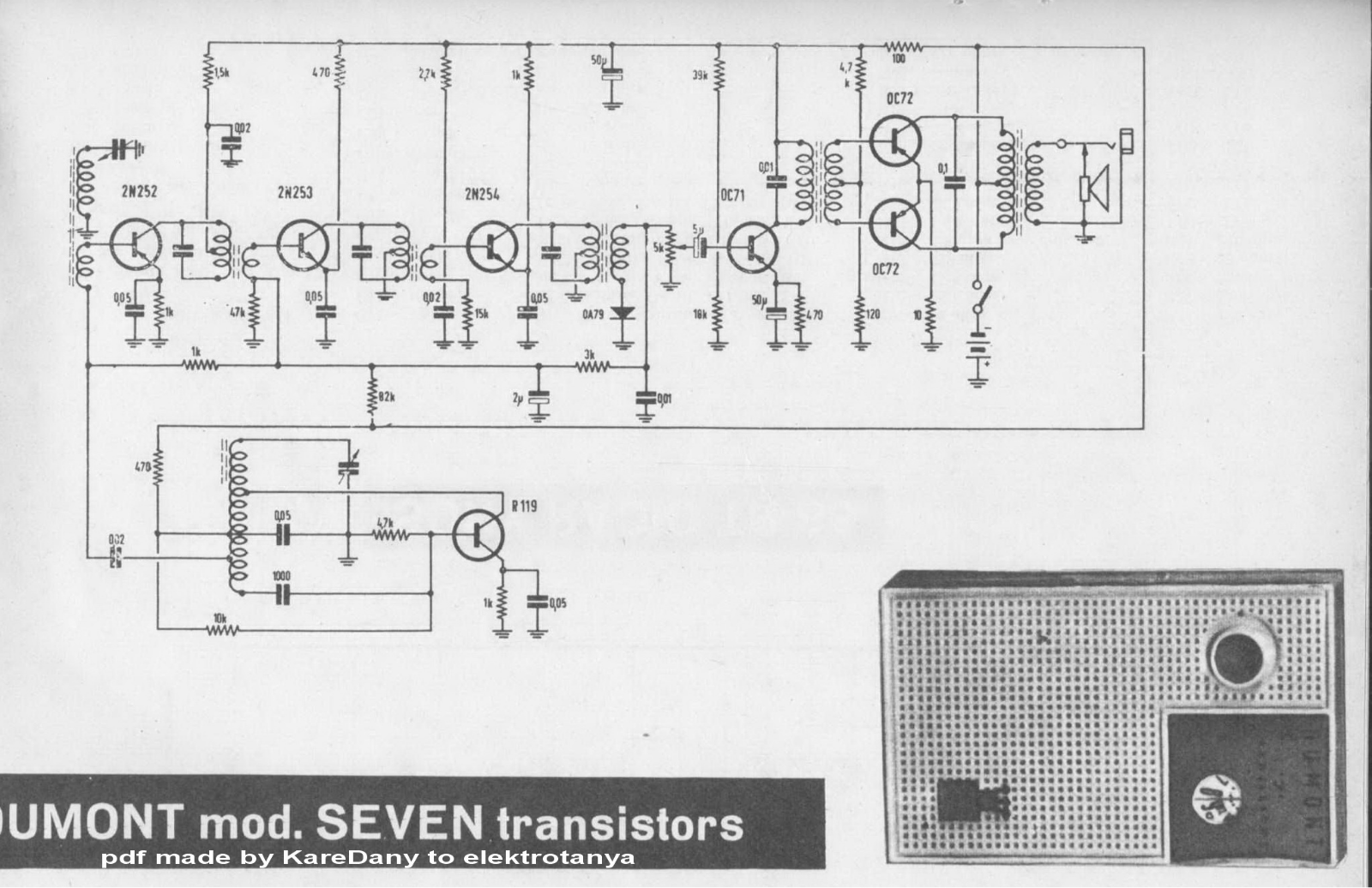 Other D Dumont-SevenTransistors Schematic - ManualMachine.com