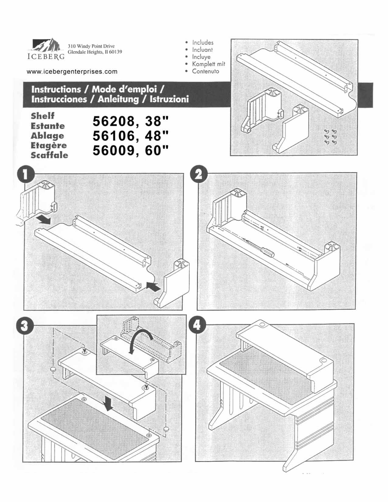 Iceberg 56208 User Manual