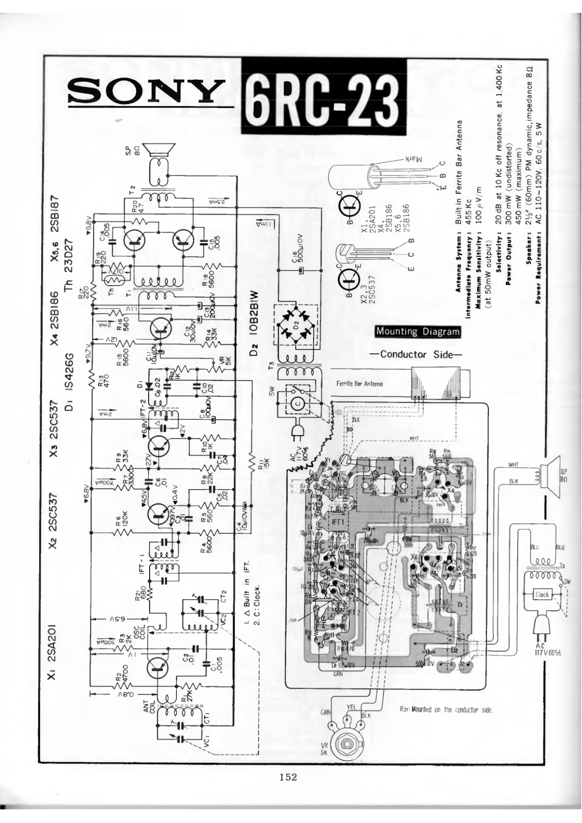 Sony 6RC-23 Schematic