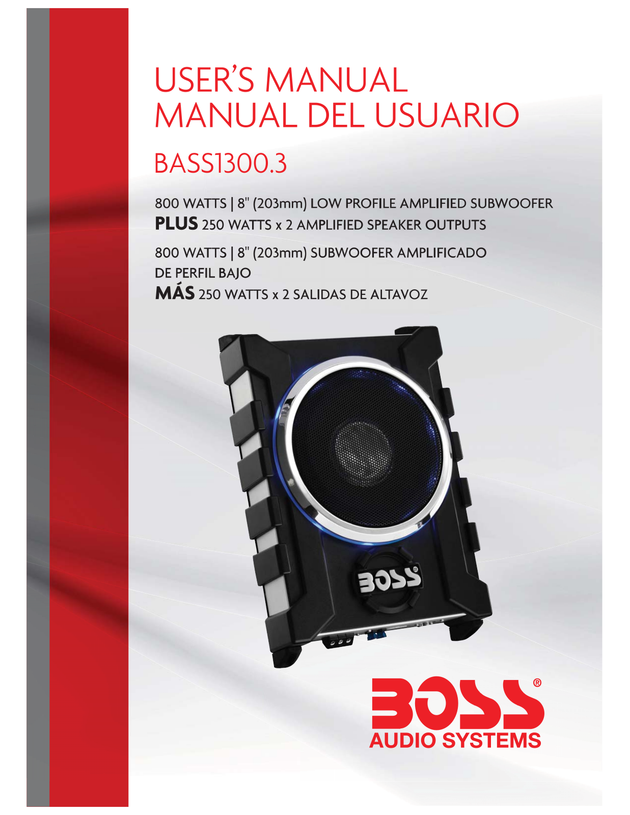 Boss Audio BASS1300.3 User Manual