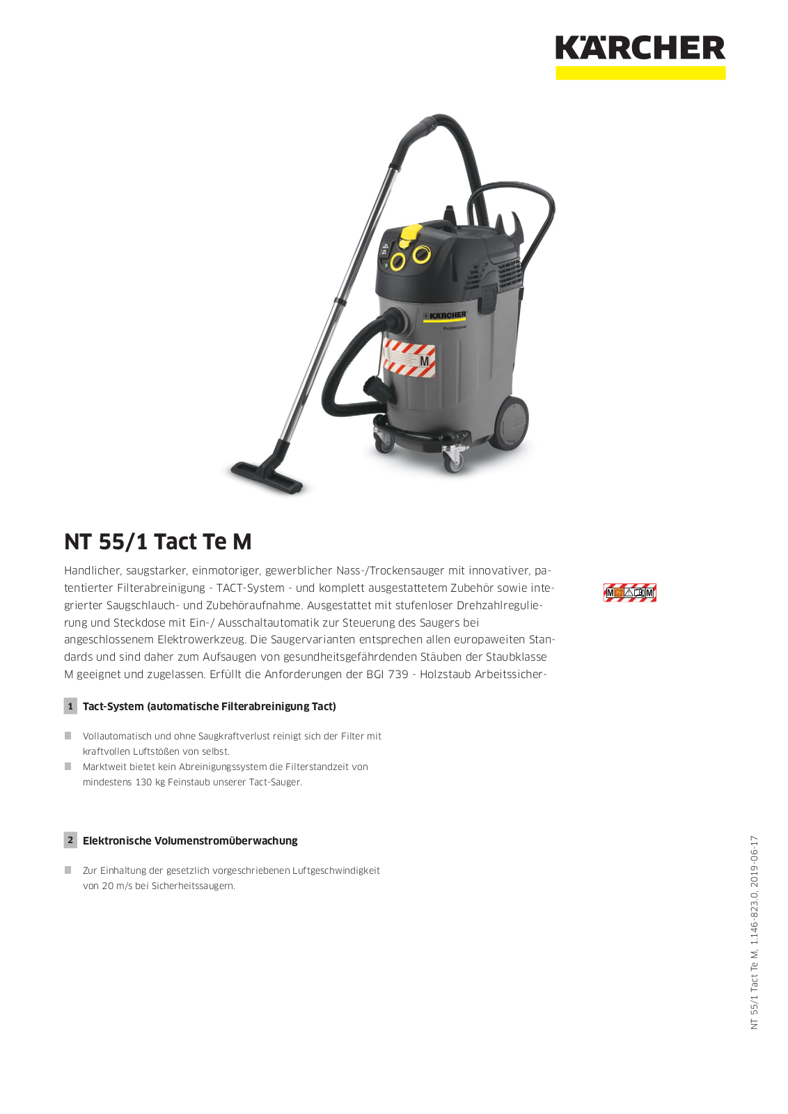 Kärcher NT 55-1 Tact Te M User Manual