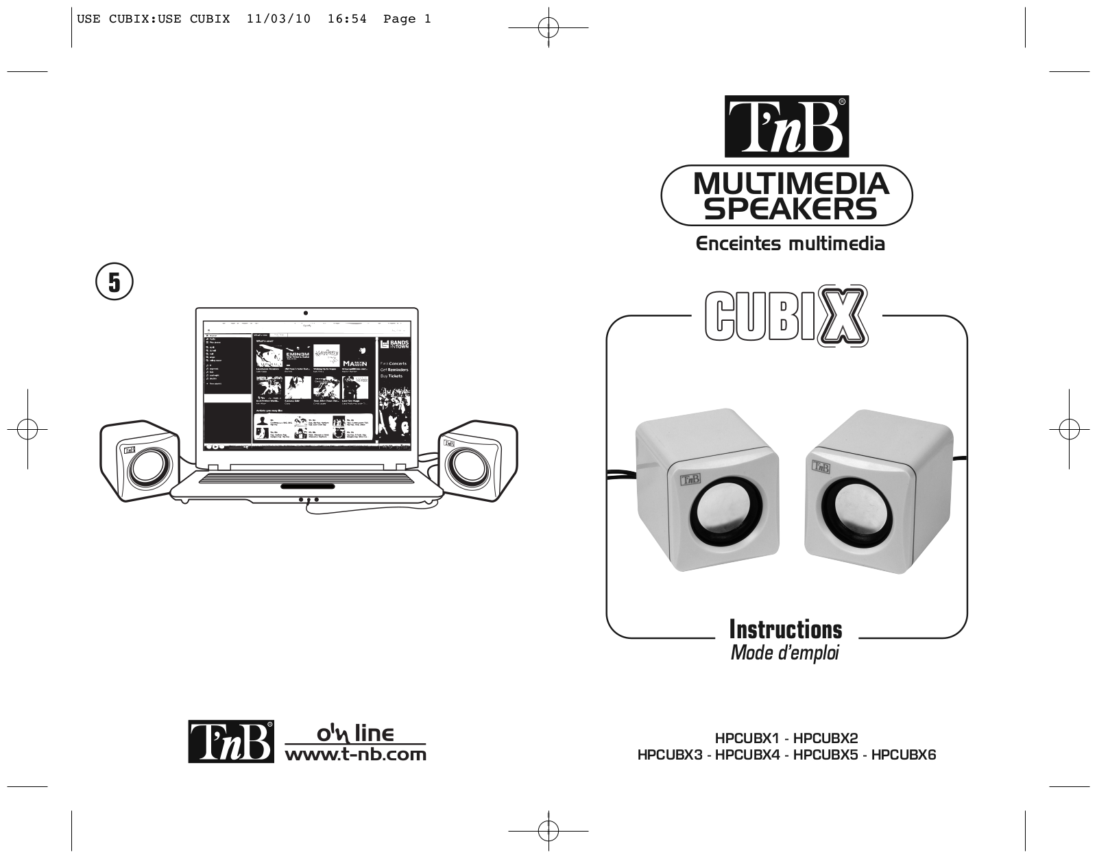 TNB CUBIX, CUBIX HPCUBX1, CUBIX HPCUBX4, HPCUBX2, HPCUBX3 User Manual