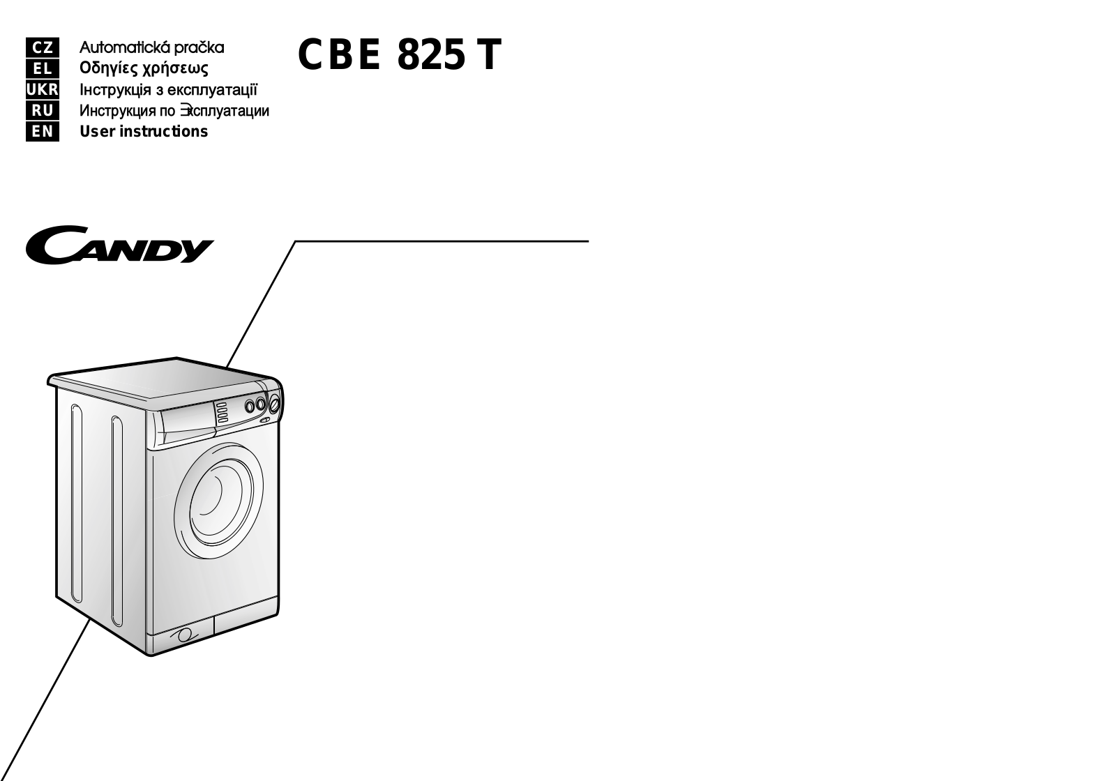 Candy CBE 825 T User Manual