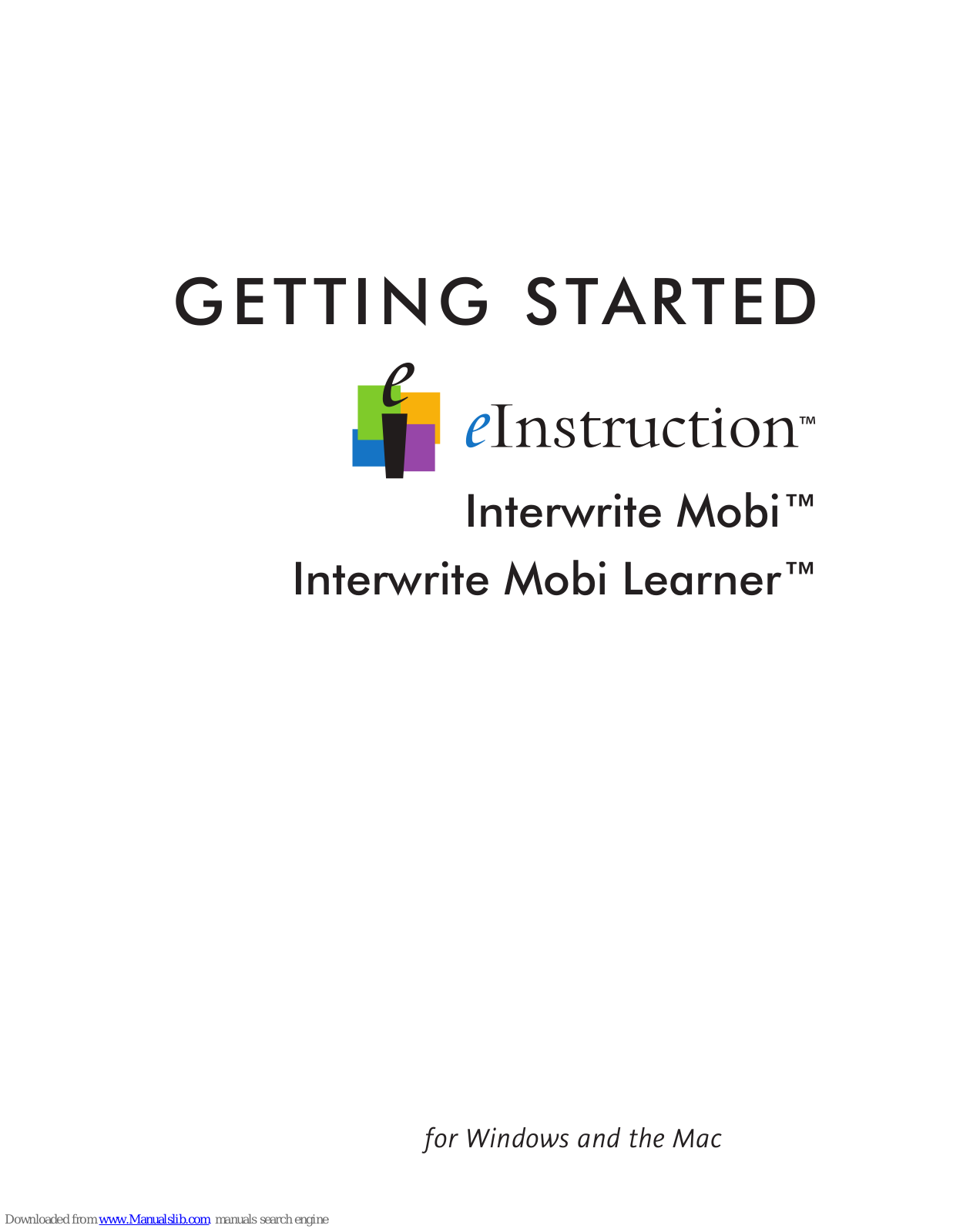 eInstruction Interwrite Mobi User Manual