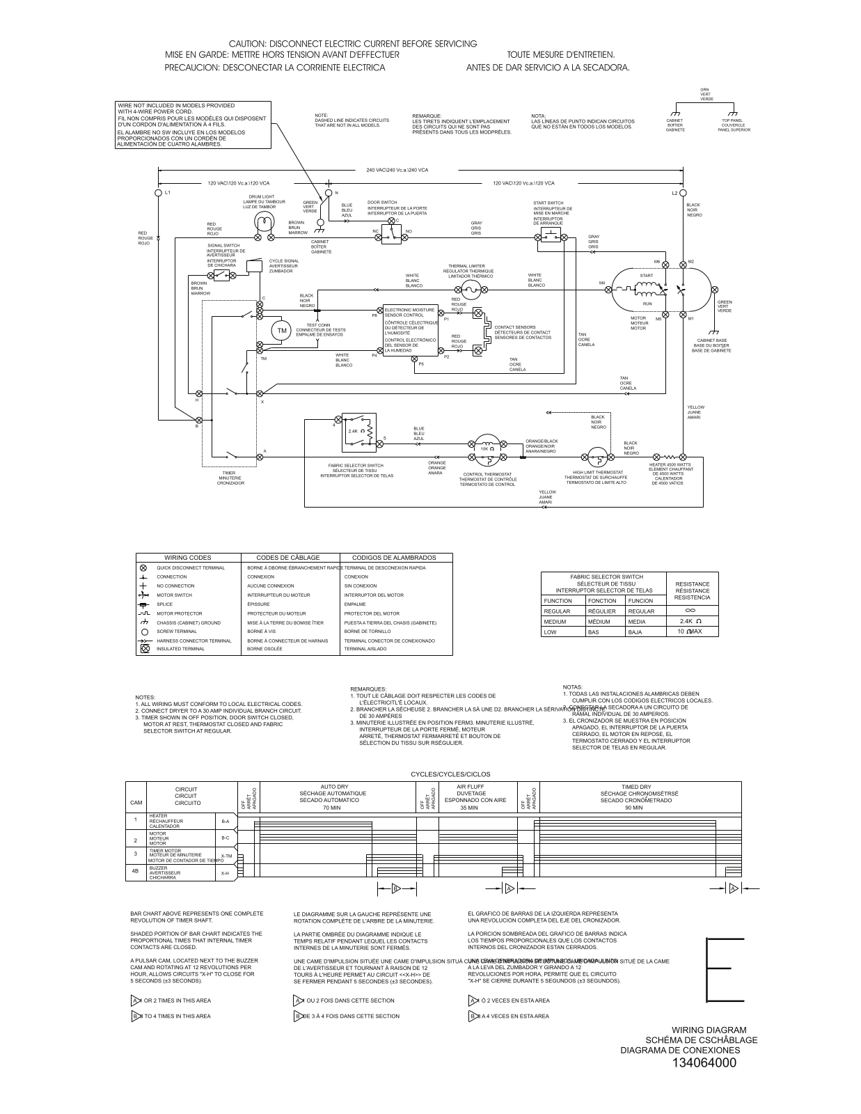 Frigidaire GLEQ332AS0 WIRING DIAGRAM