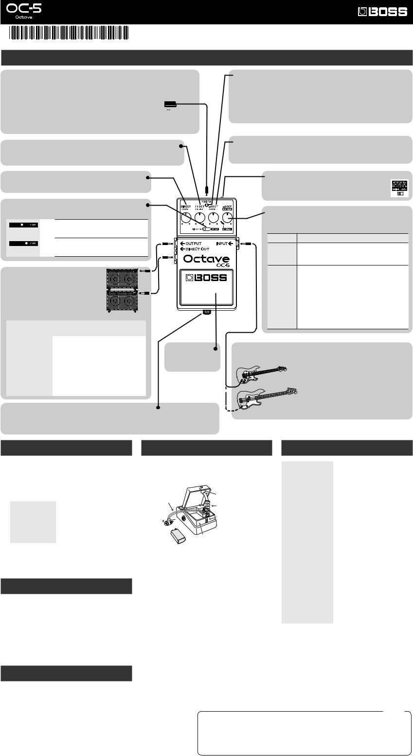 Boss OC-5 Owner’s Manual