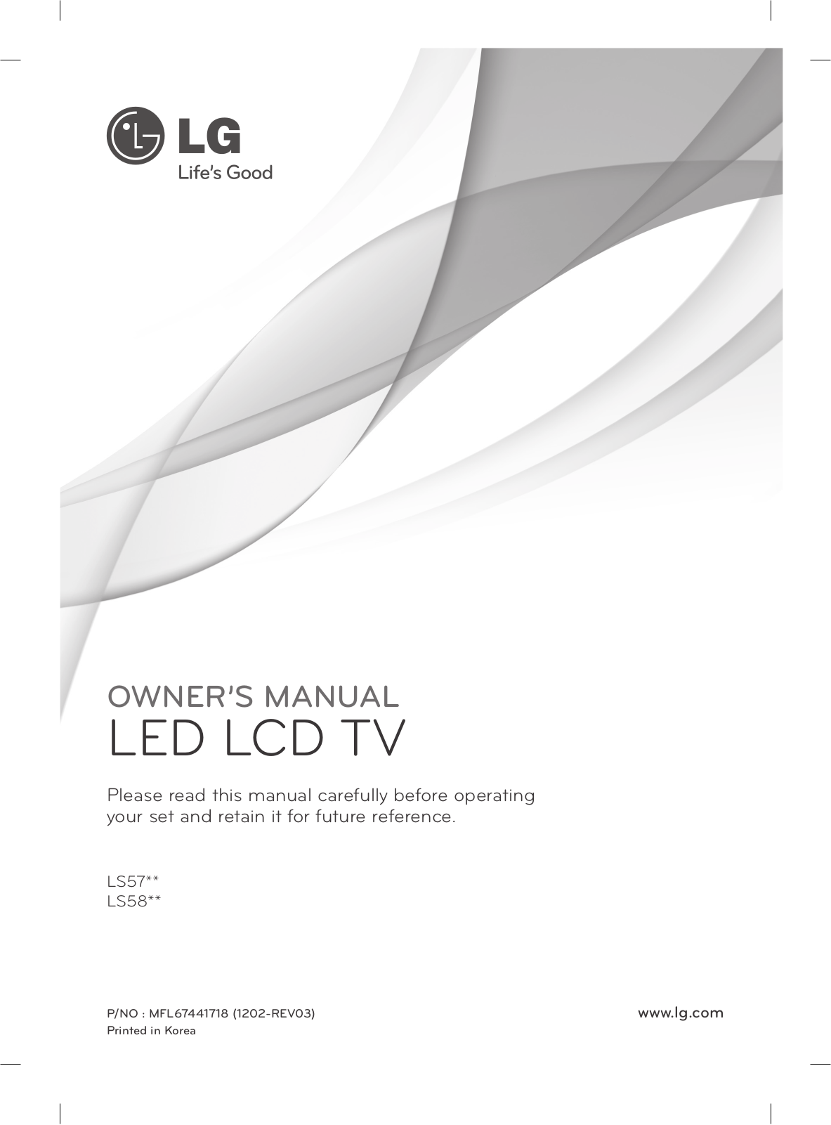 LG 47LS5700, 32LS5700 Owner’s Manual