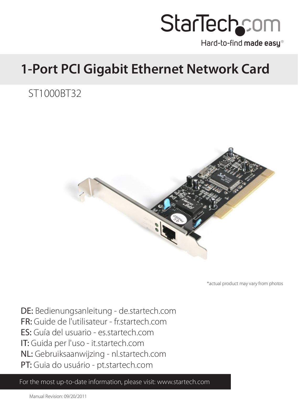 Startech ST1000BT32 User Manual