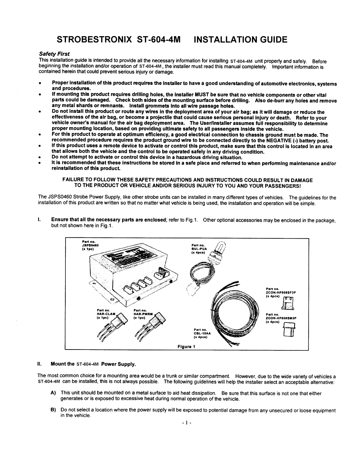 Crimestopper ST-604.4U Installation Manual