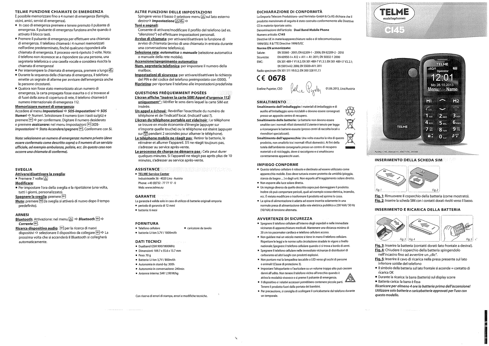 Telme C145 User guide