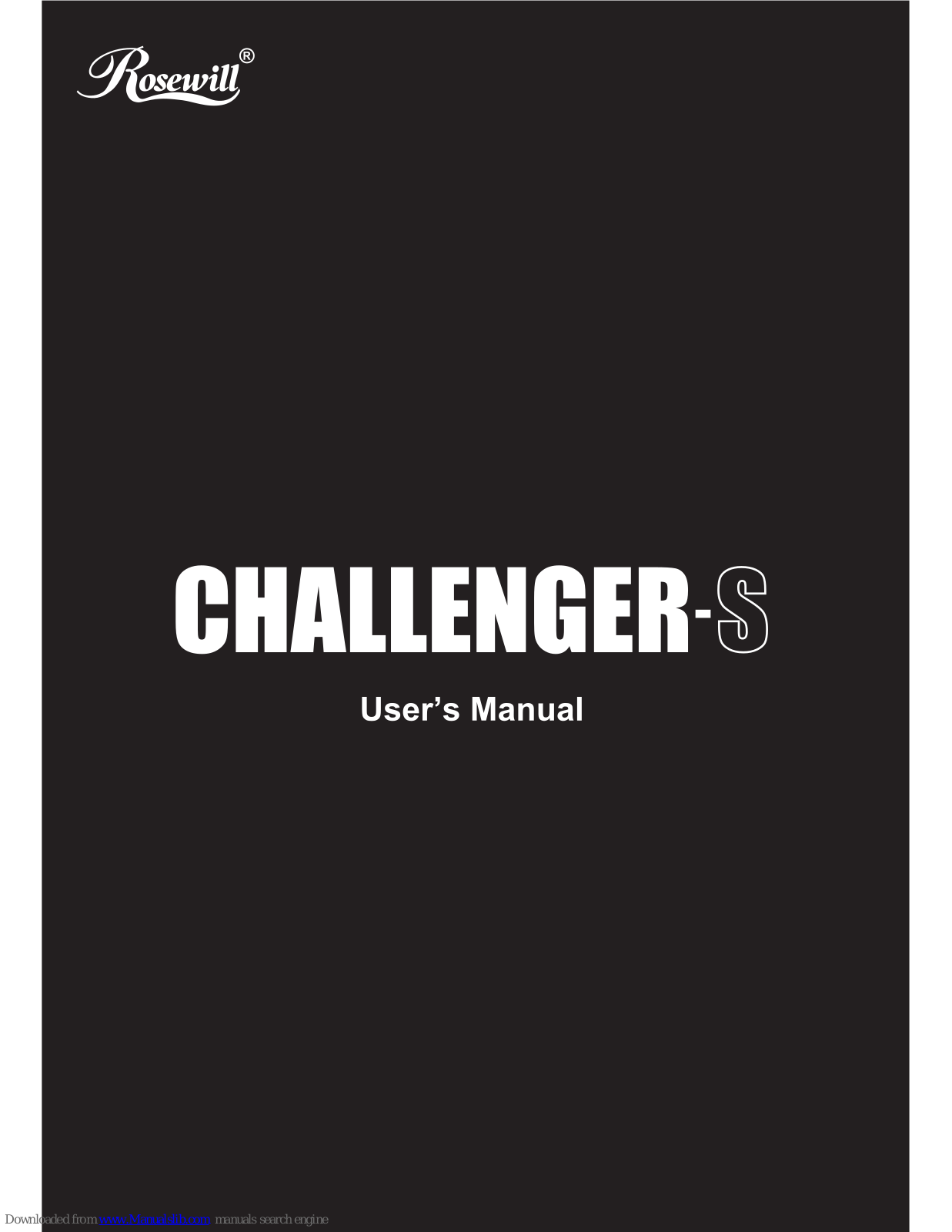 Rosewill CHALLENGER-S User Manual - ManualMachine.com