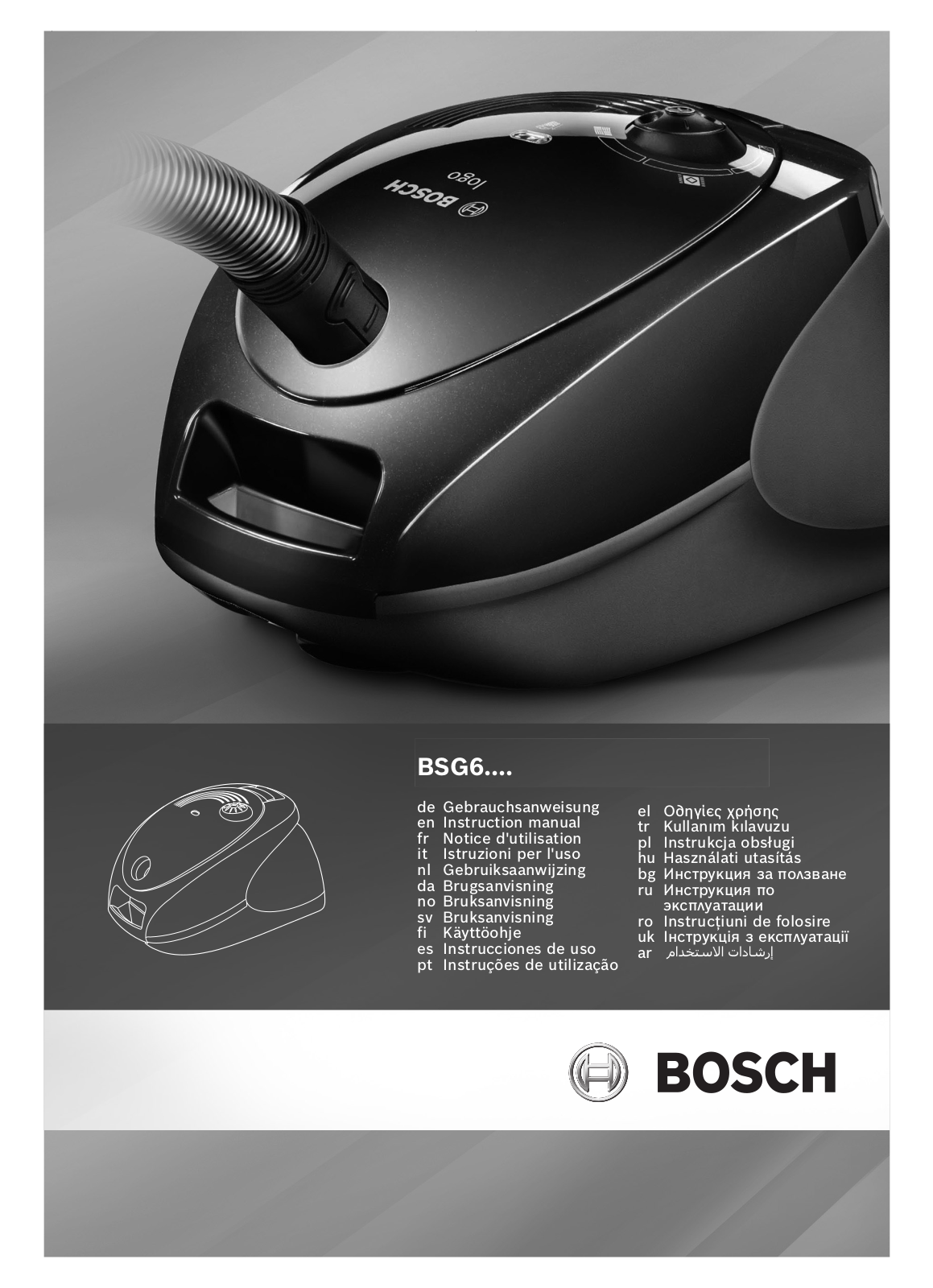 Bosch BSG62144I User Manual