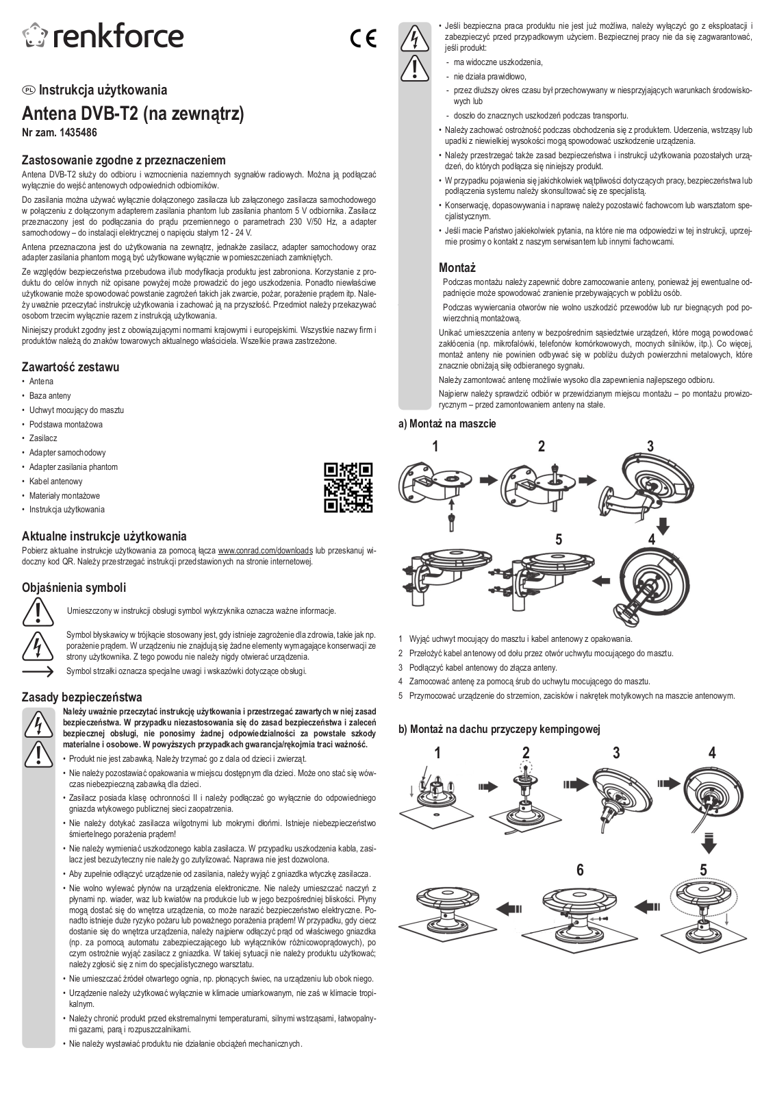 Renkforce 1435486 Operating Instructions