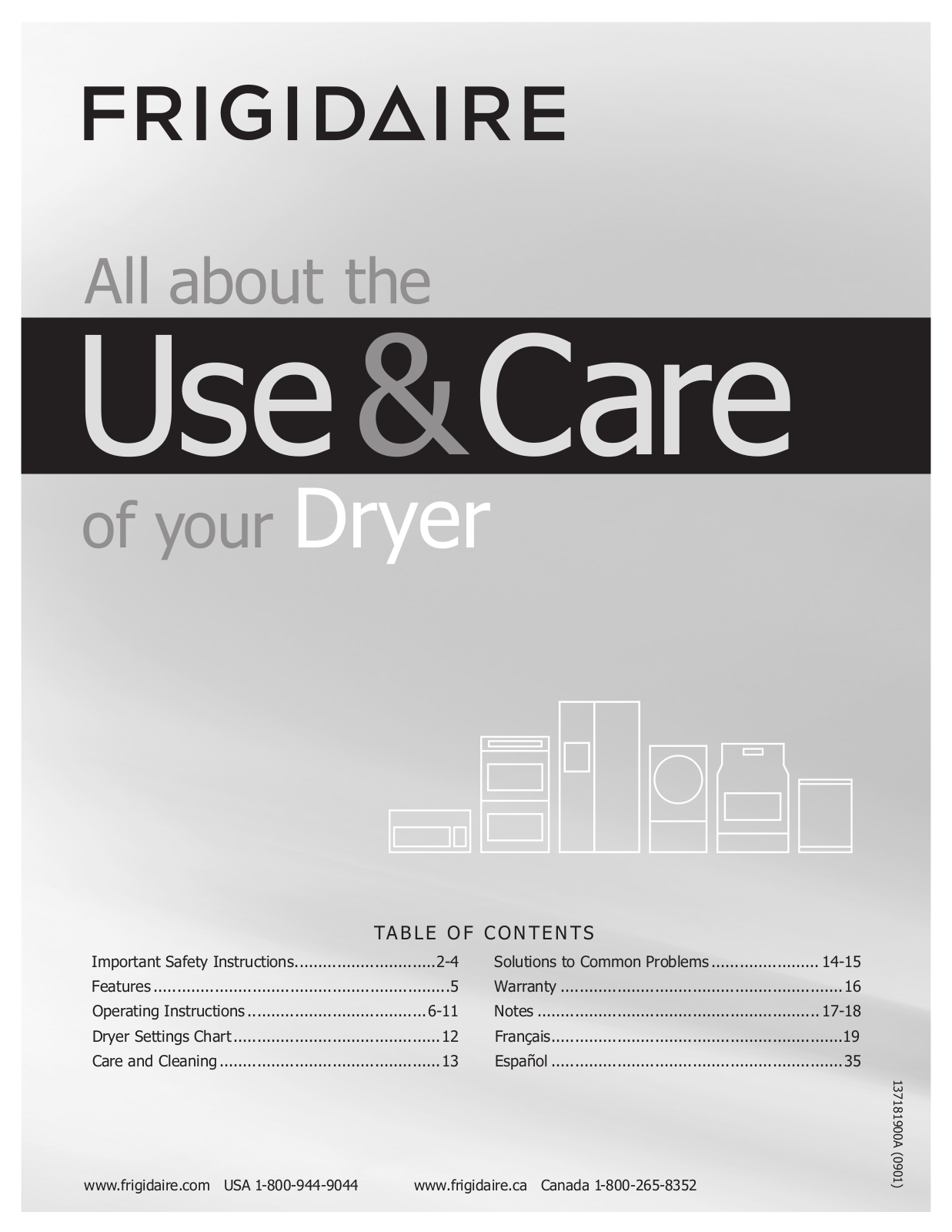 Frigidaire 137181900A User Manual