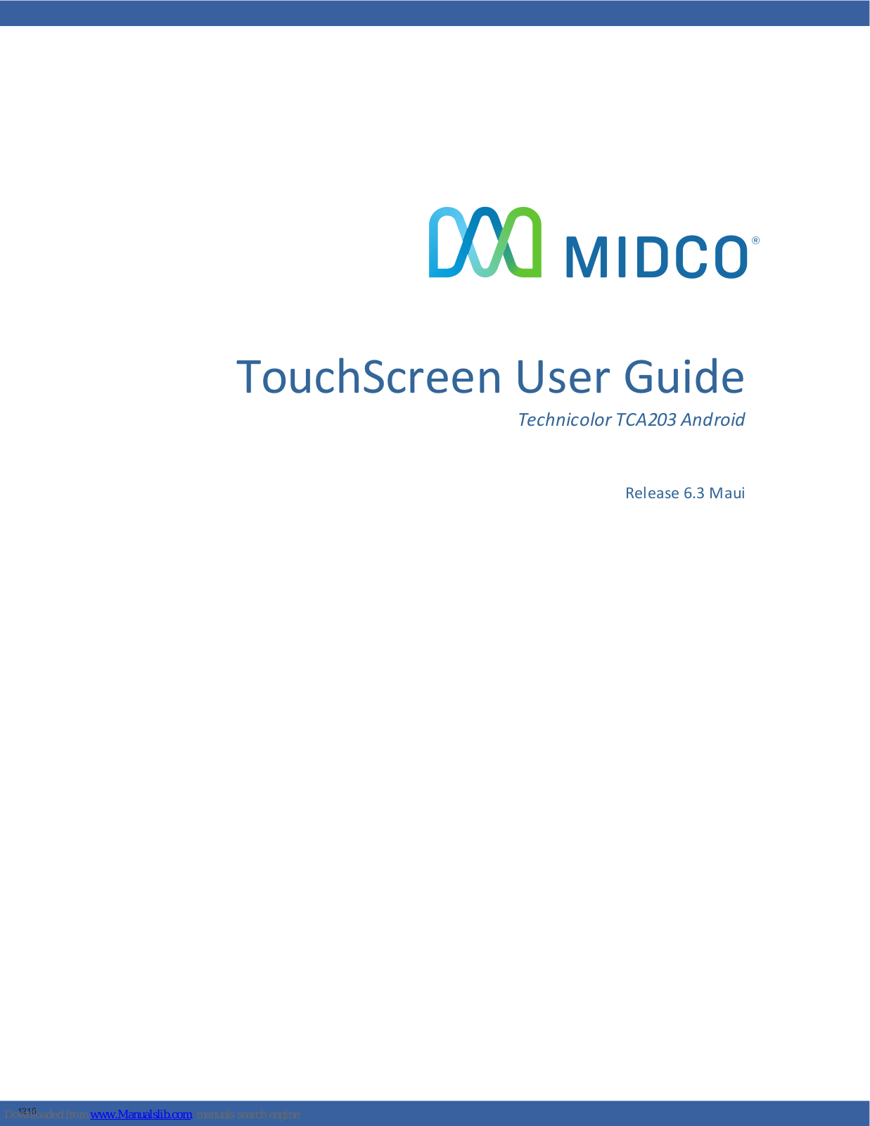 Midco TCA203 User Manual