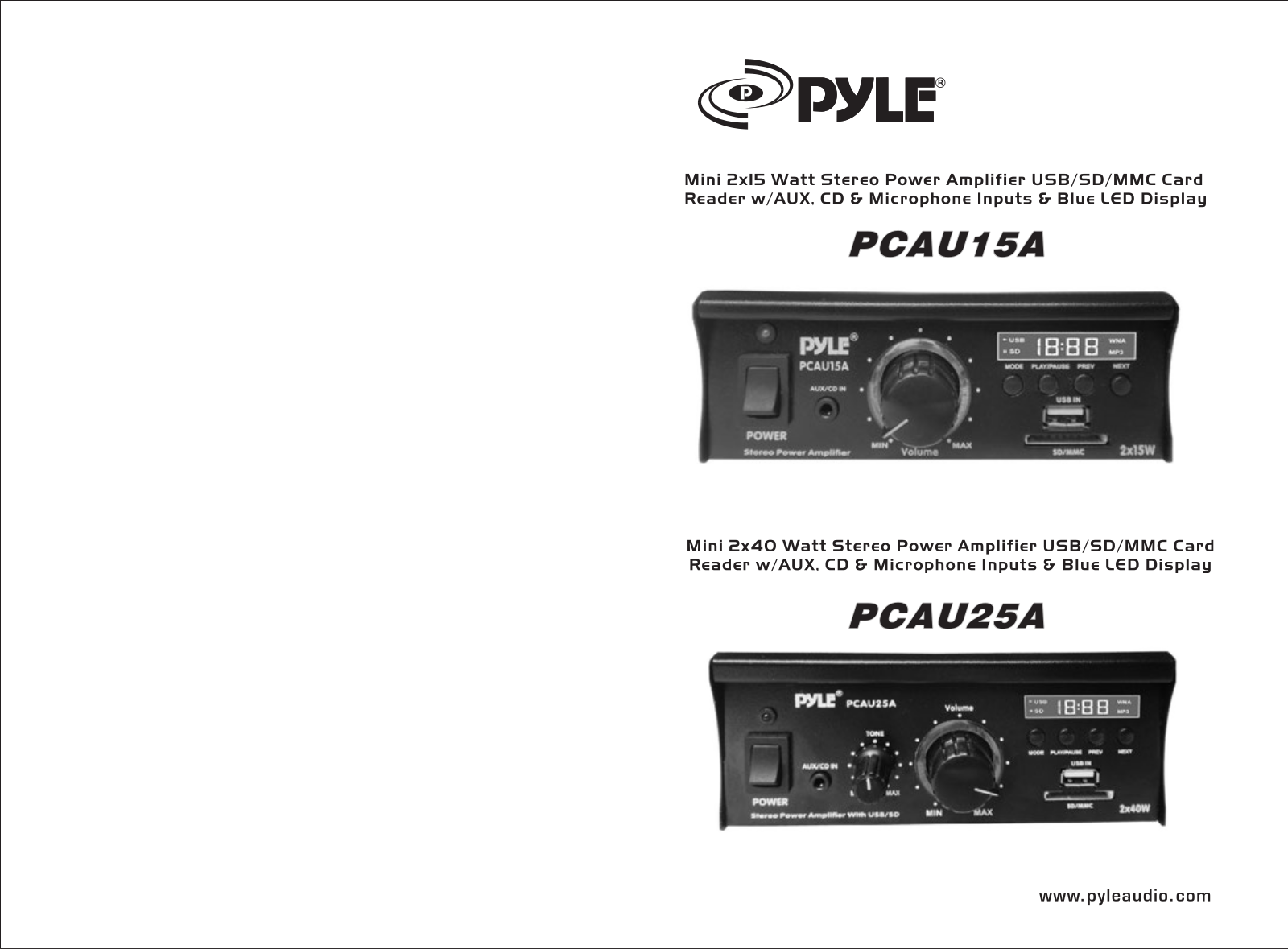 Pyle PCAU25A User guide - ManualMachine.com