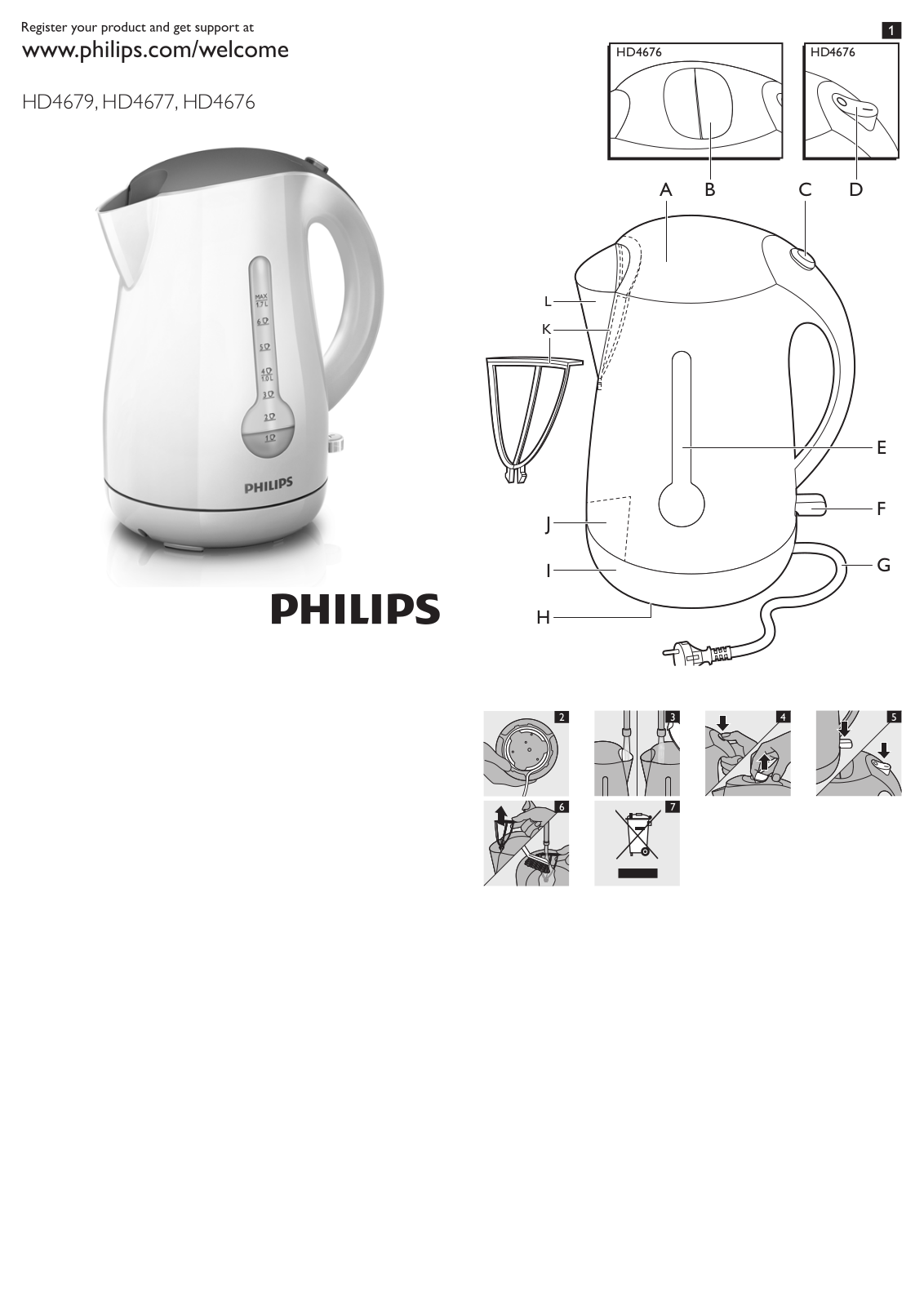 Philips HD4676/40, HD4676/20, HD4677/20, HD4679, HD4677 User Manual - ManualMachine.com