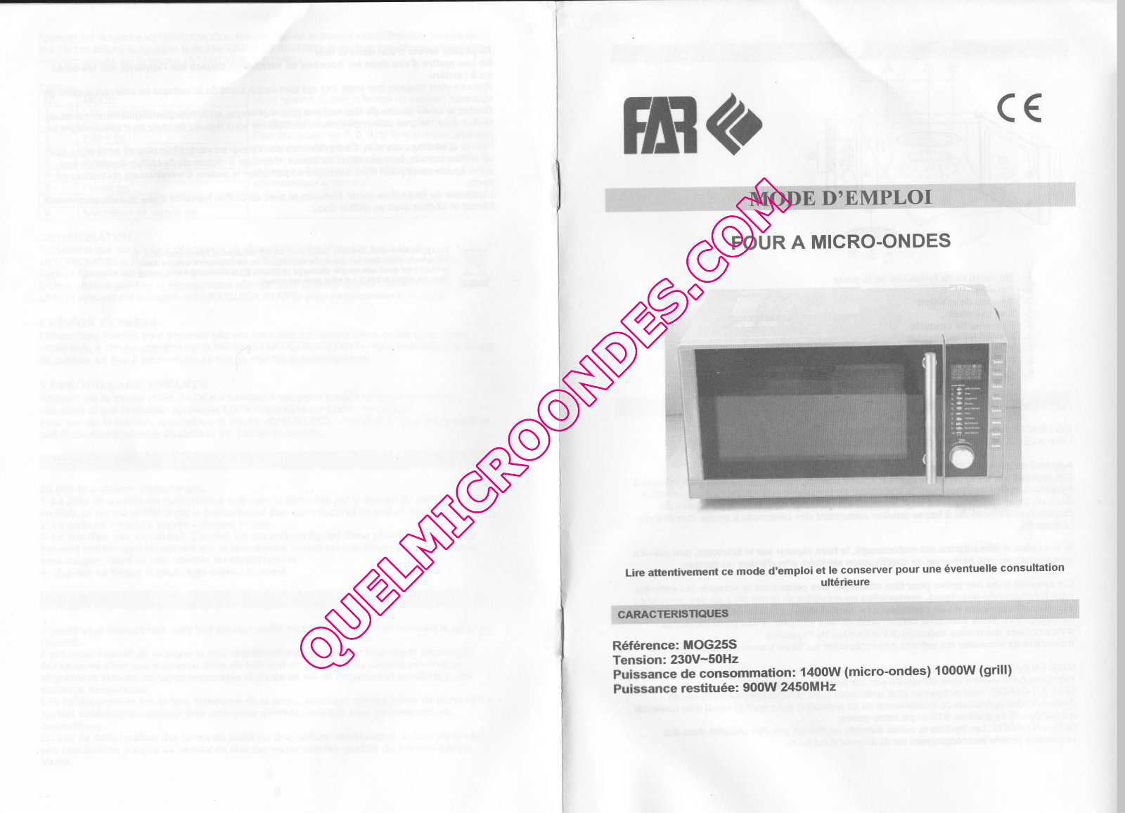 FAR MOG25S CI, NMOGE25X, MOG25S User Manual - ManualMachine.com