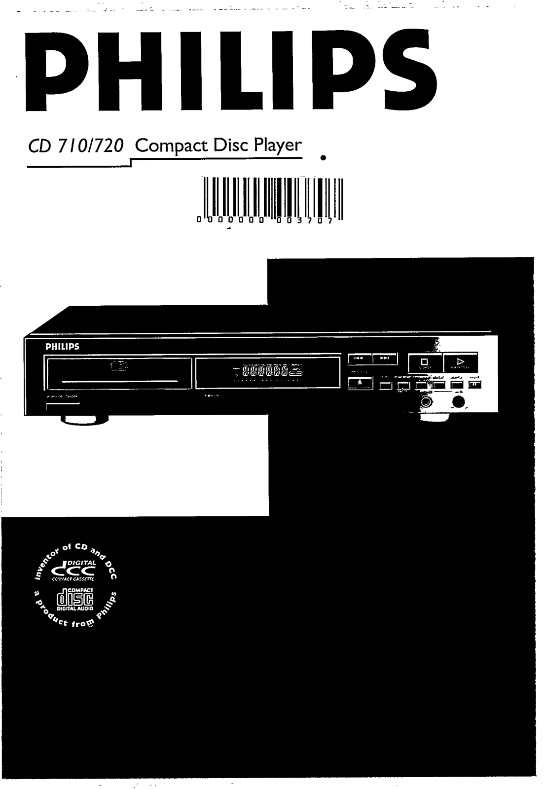 Philips CD720/05, CD720/05B, CD720/00B, CD720/00, CD720 User Manual