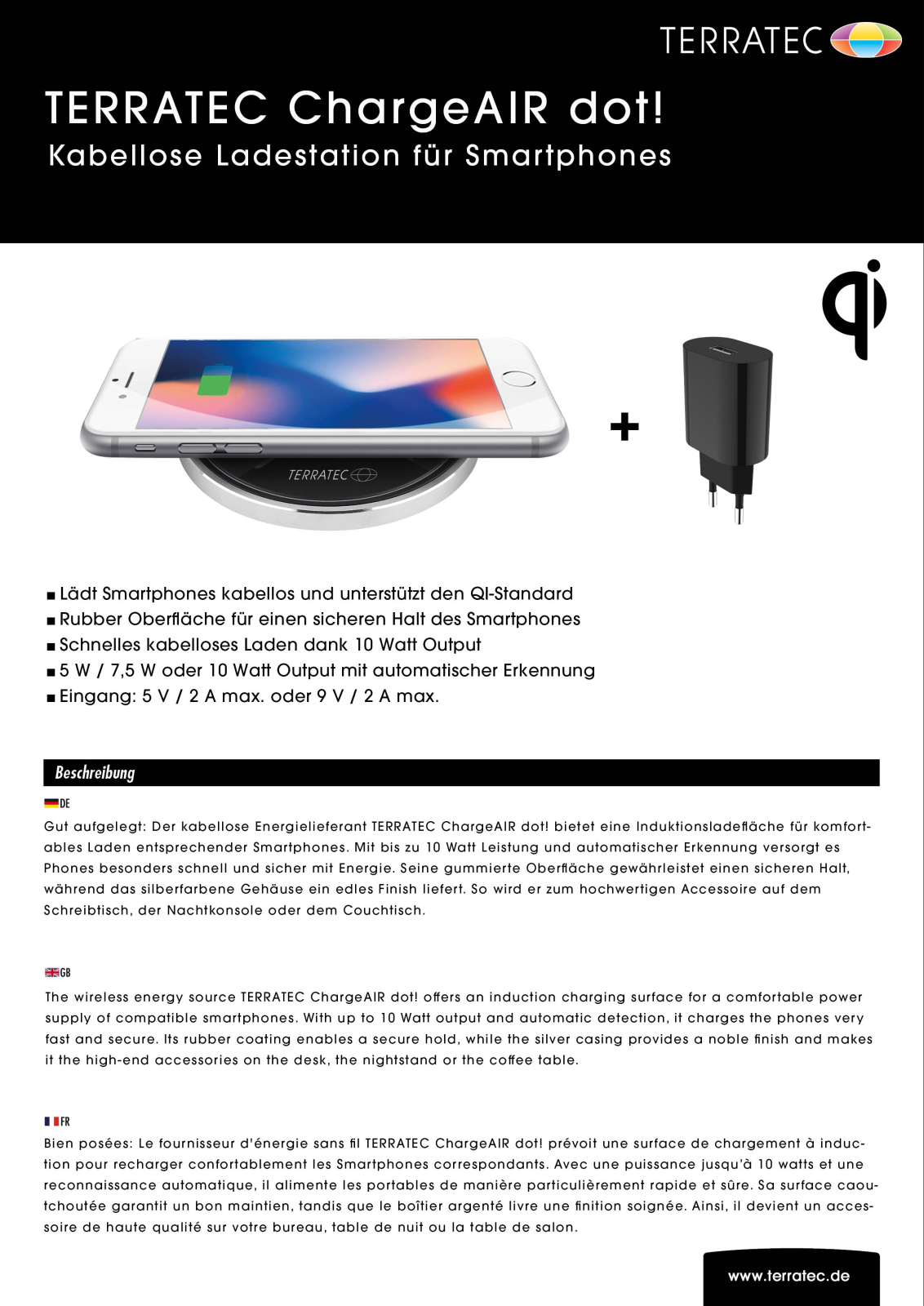 TerraTec ChargeAIR Dot User Manual