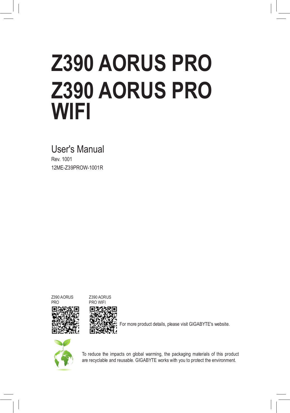 Gigabyte Z390 Aorus Pro Service Manual