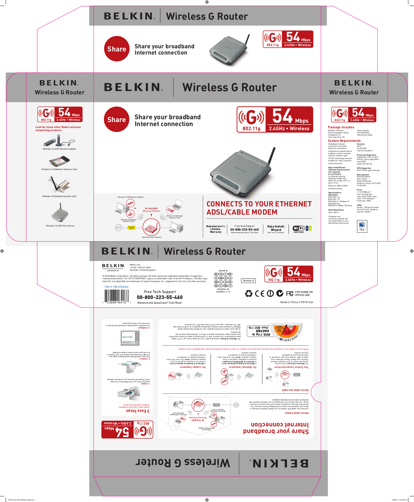 Belkin F5D7230UK4 User Manual