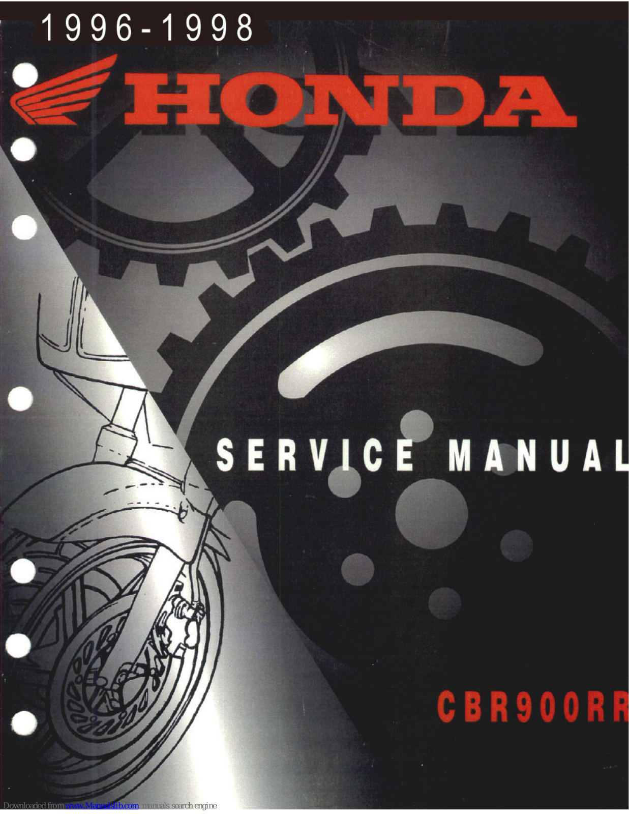 Honda CBR900RR, CBR900RR (1996), CBR900RR (1997) Service Manual