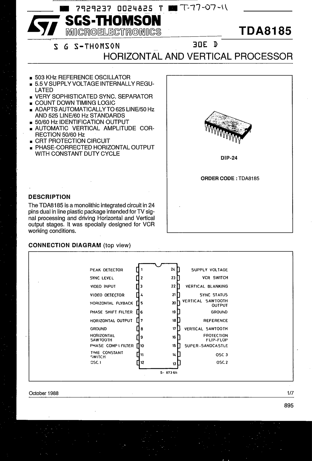 Datasheet TDA8185 Specification - ManualMachine.com