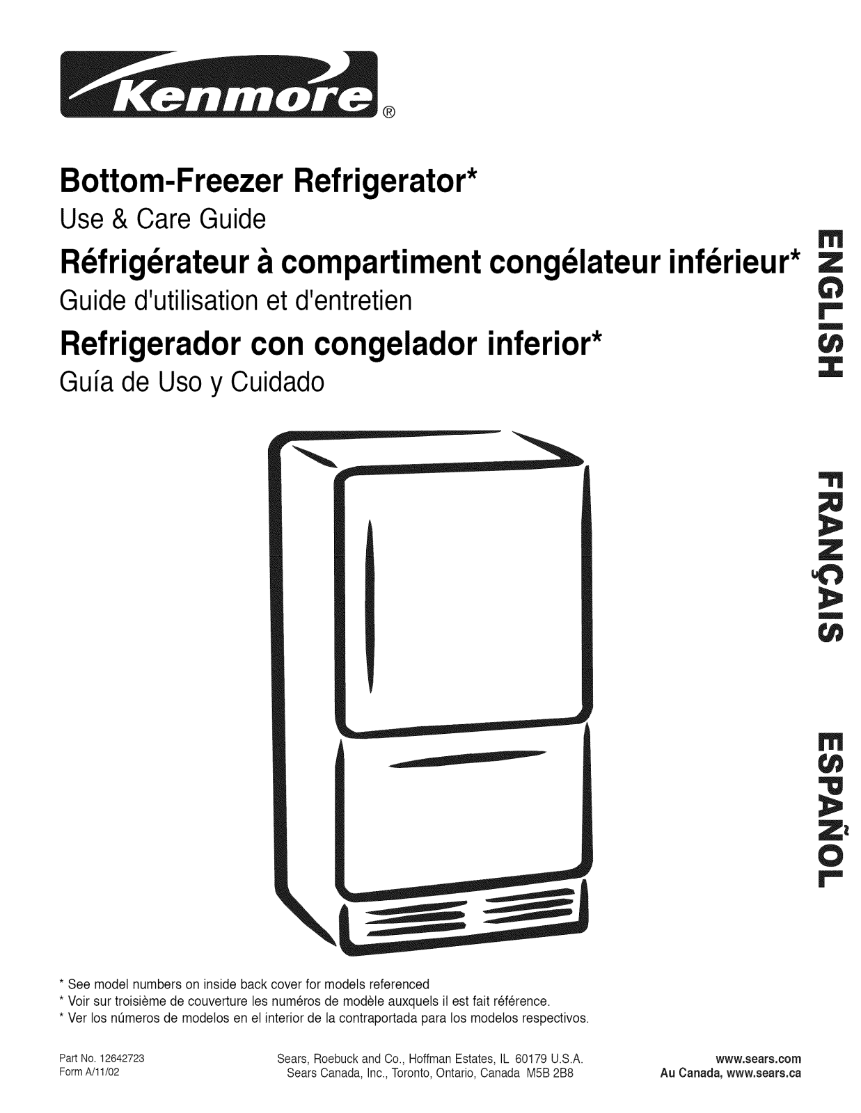 Kenmore 59672259200, 59672254202, 59672252200, 59672239200, 59672234200 Owner’s Manual