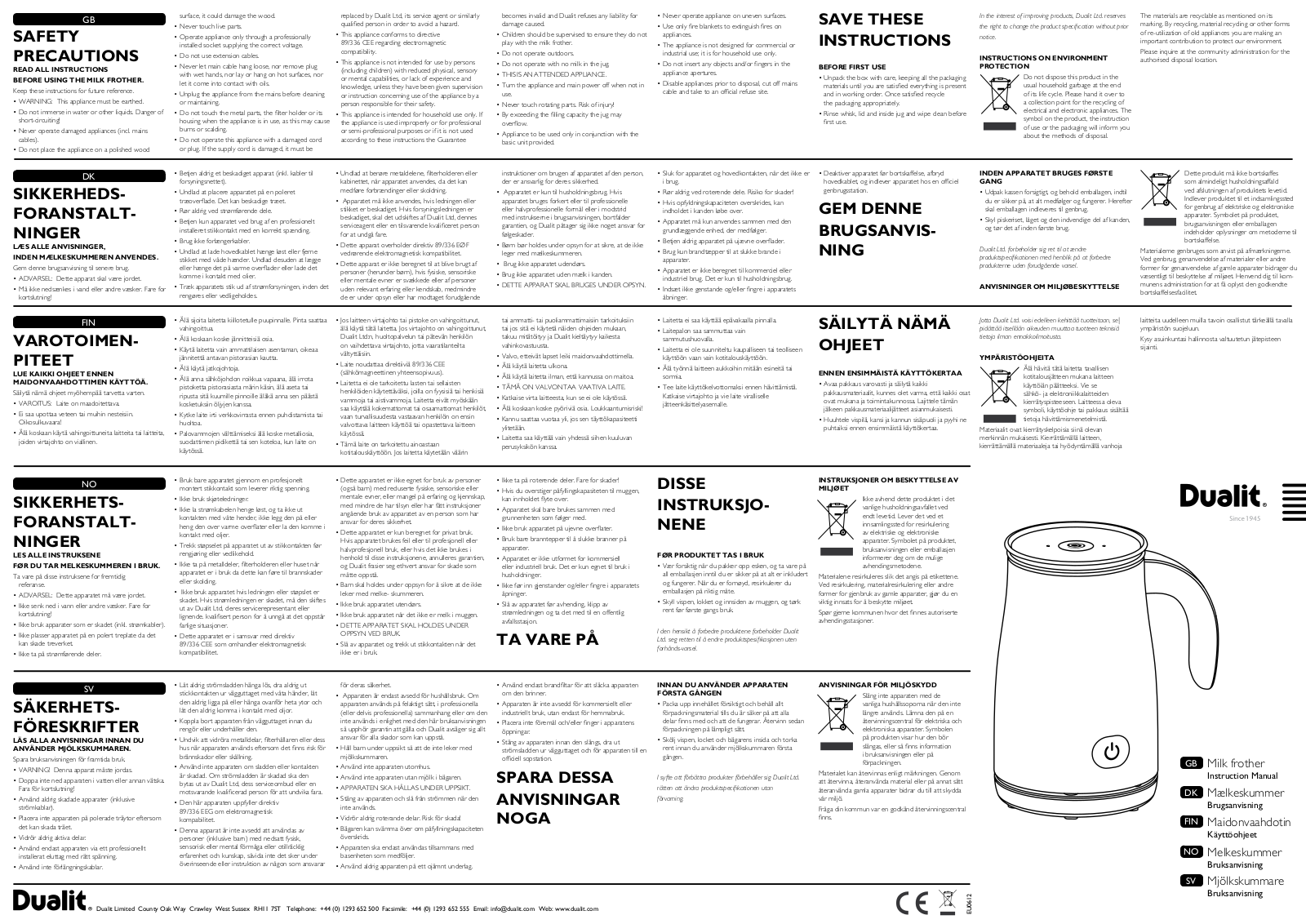 Dualit 84135 User Manual