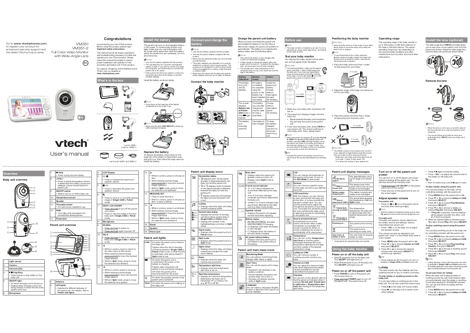 VTech Telecommunications 80 1322 01, 80 1322 00 User Manual