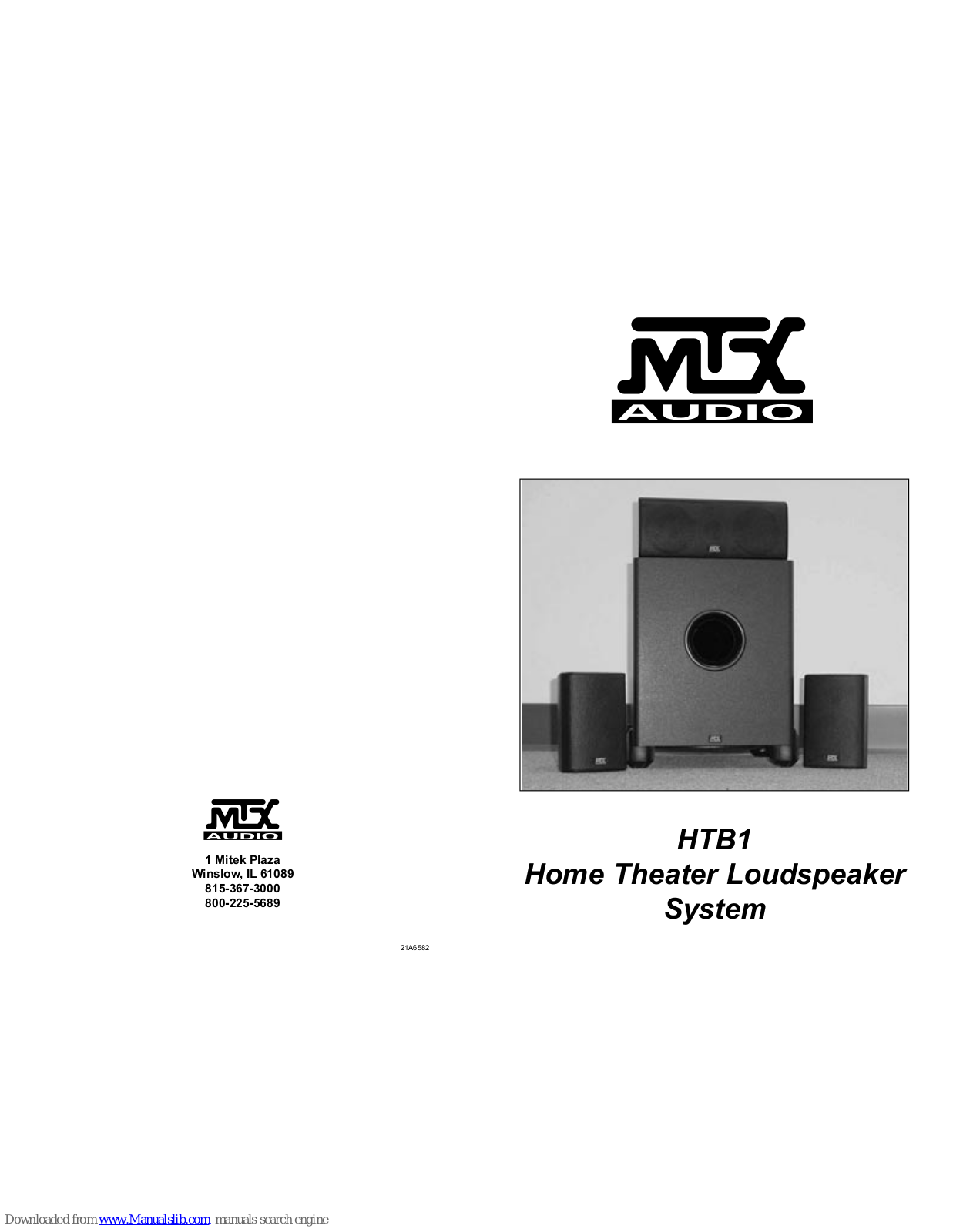 MTX HTB1 Owner's Manual