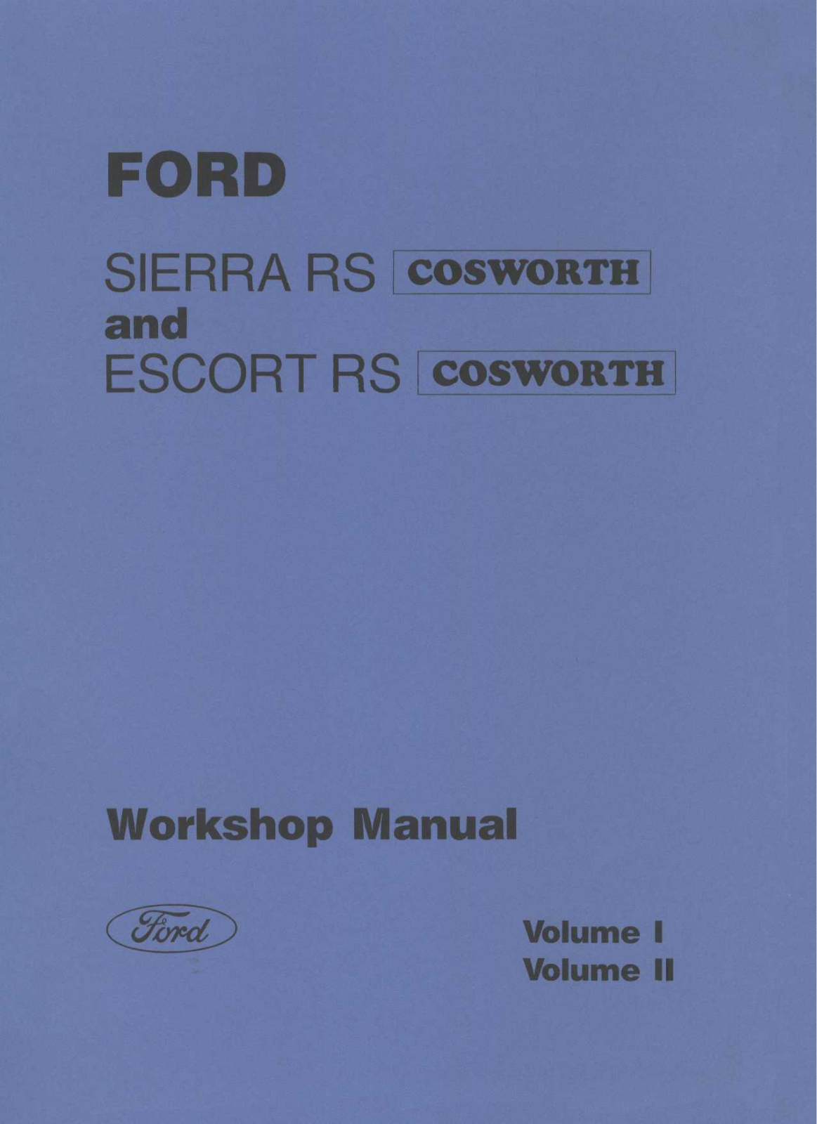 Ford Escort, Escort 1987, Sierra 1987 User Manual
