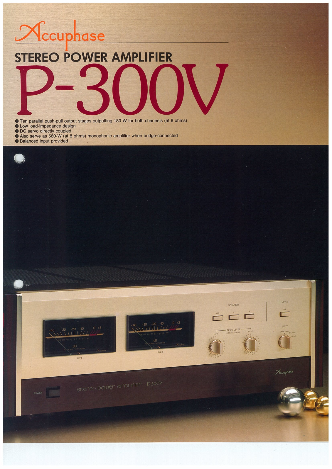 Accuphase P-300-V Brochure