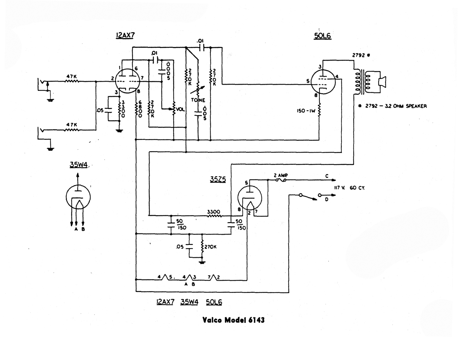 Valco 6143 schematic