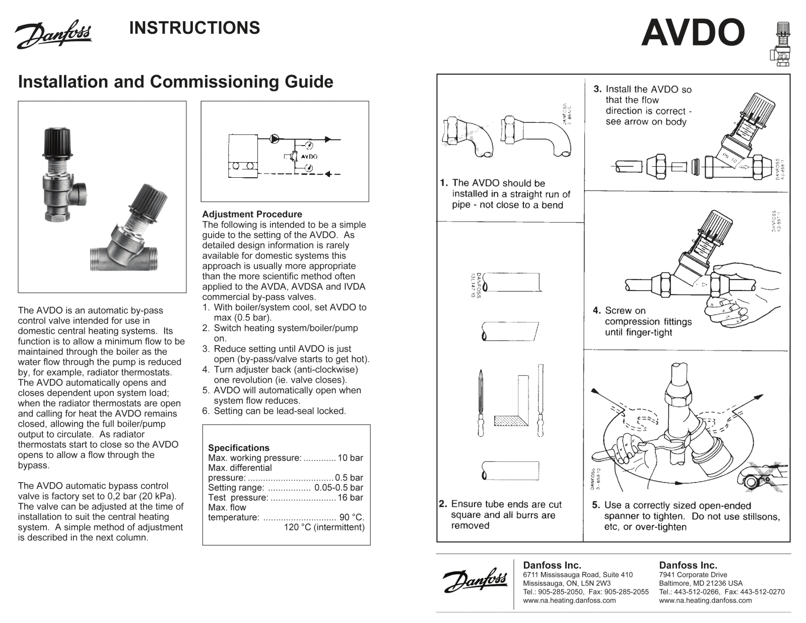 Danfoss AVDO Installation guide