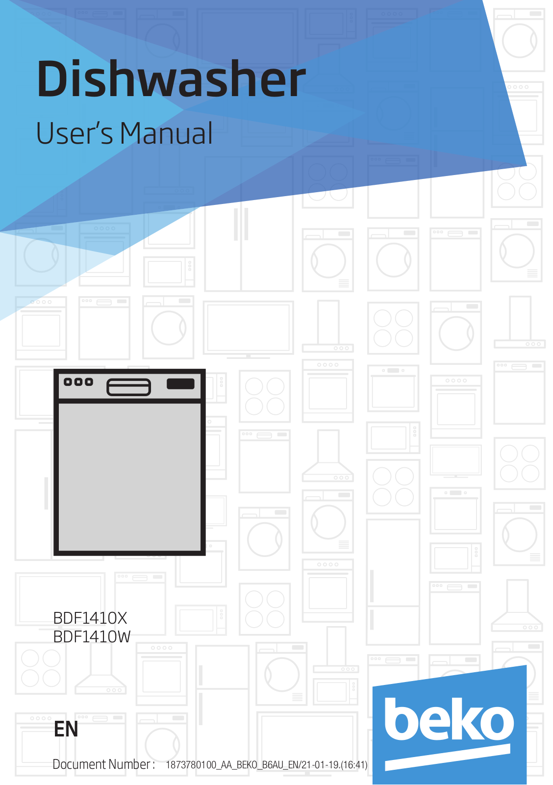 Beko BDF1410X, BDF1410W User Manual