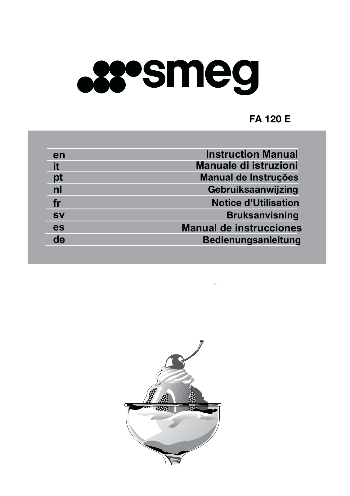 Smeg FA120E User manual