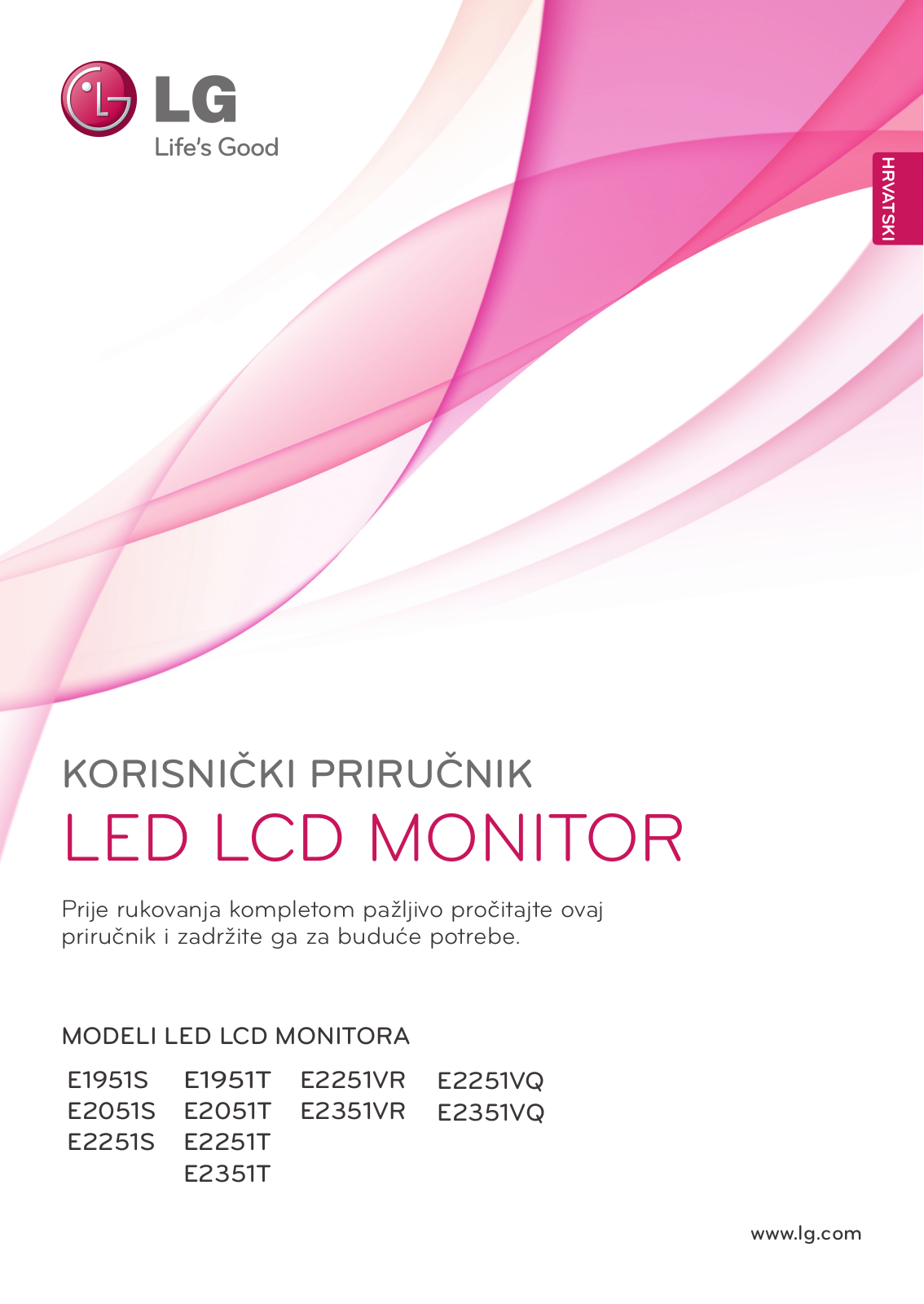 LG E2251S-BN, E2351VR-BN, E2251VR-BN, E1951S-BN User Guide