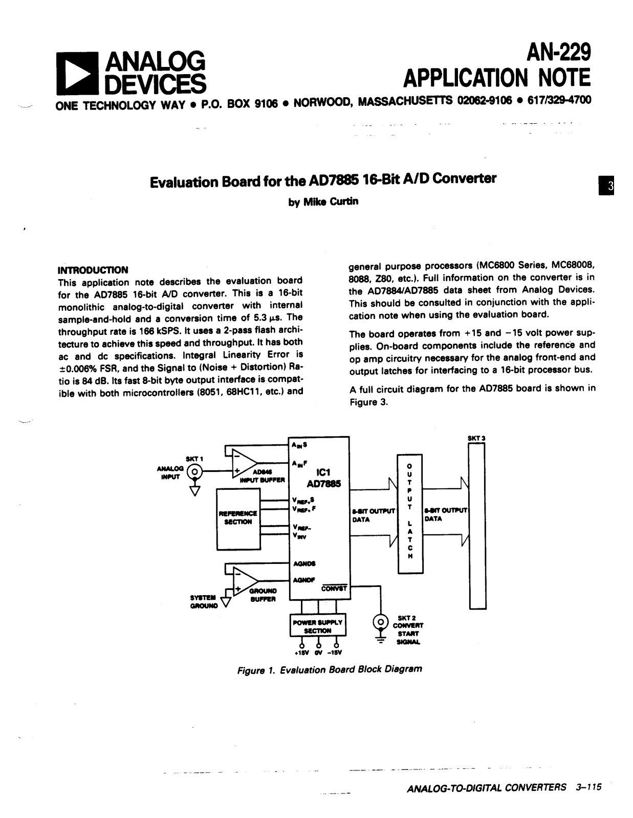 ANALOG DEVICES AN-229 Service Manual