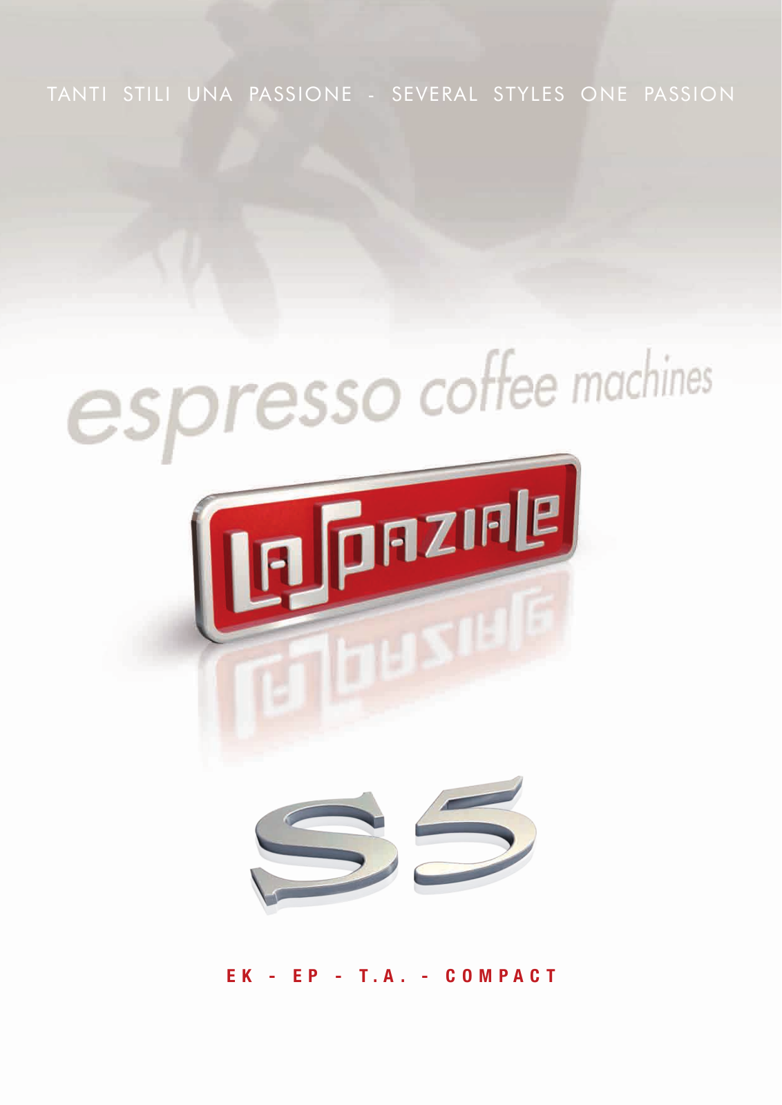 La Spaziale S5 EK, S5 EP, S5 Gold, S5 EK T.A., S5 EP T.A. Brochure