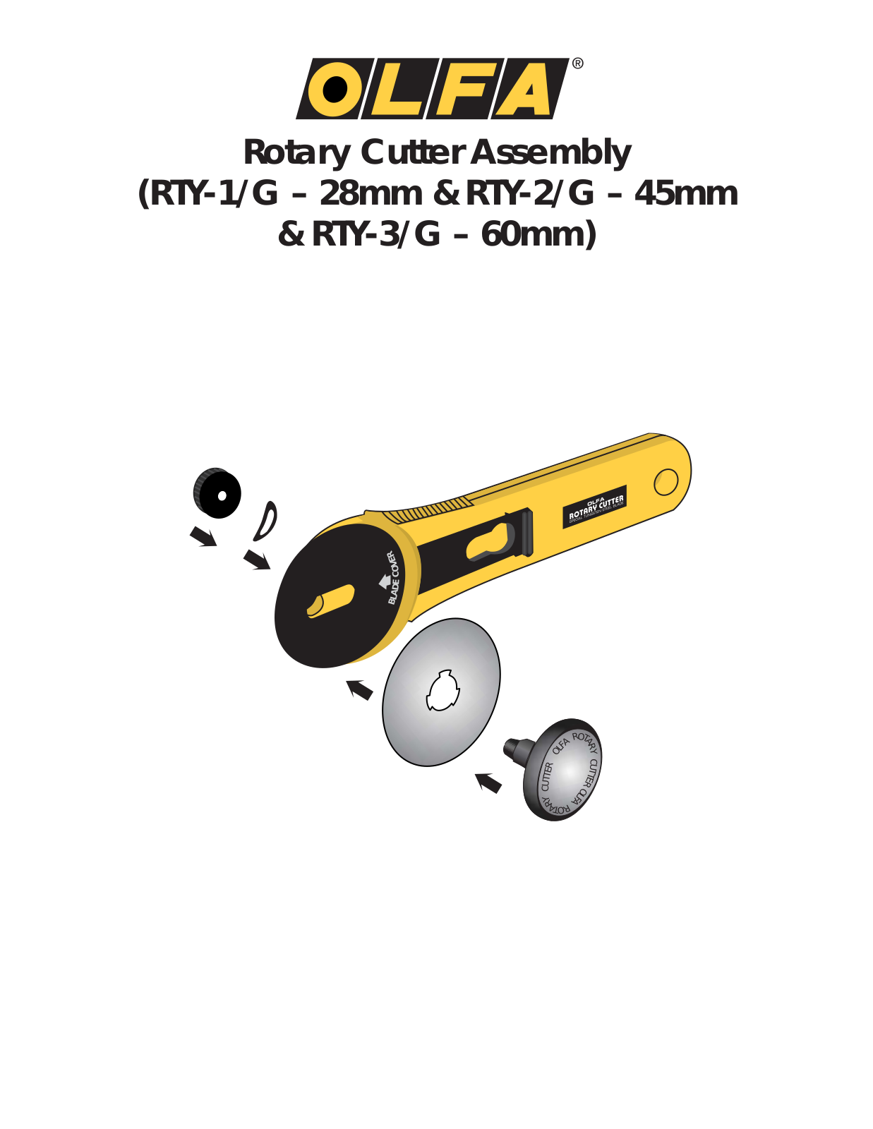 Olfa RTY-2-G, RTY-3-G, RTY-1-G User Manual