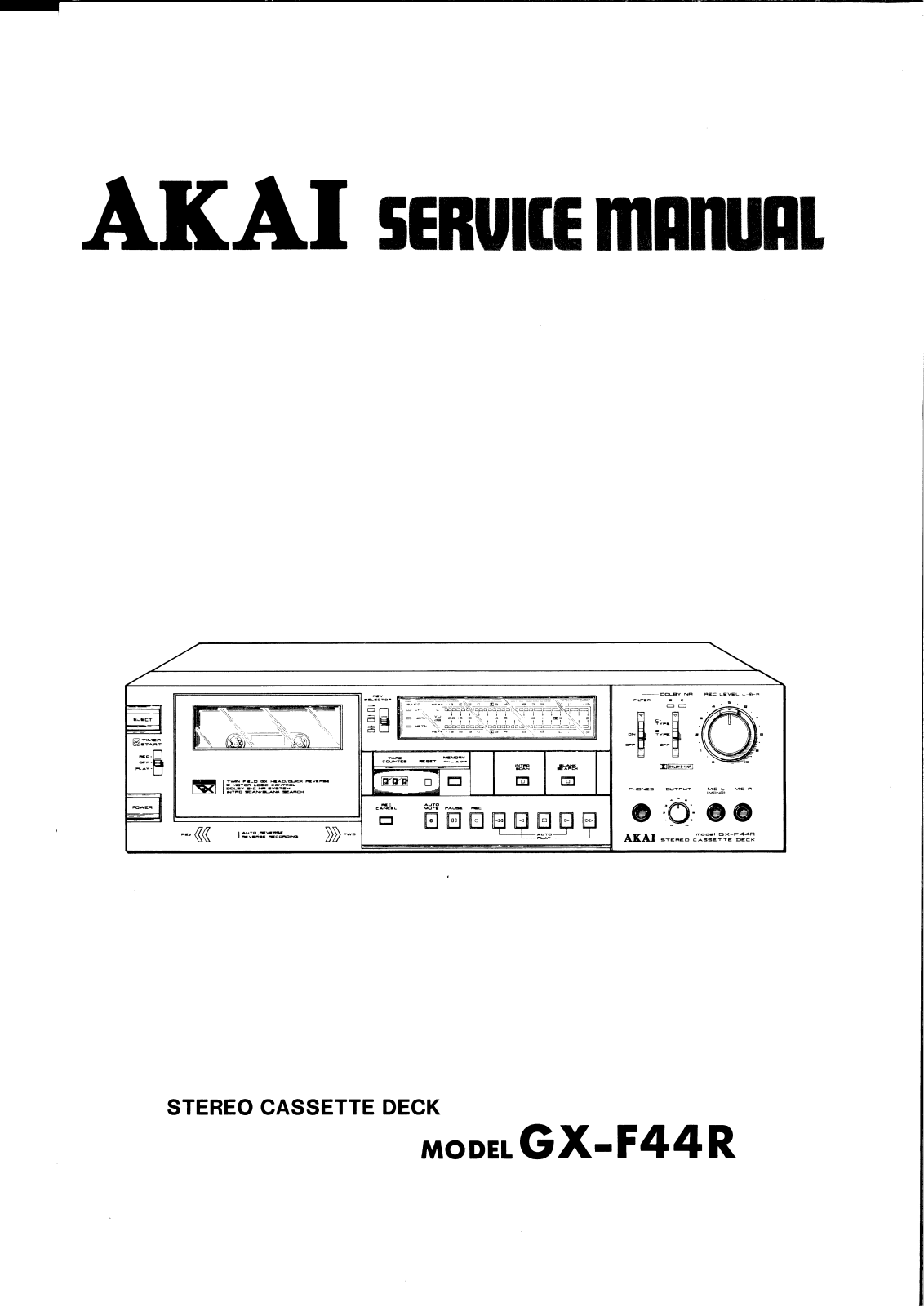 akai gx-f44r Service Manual