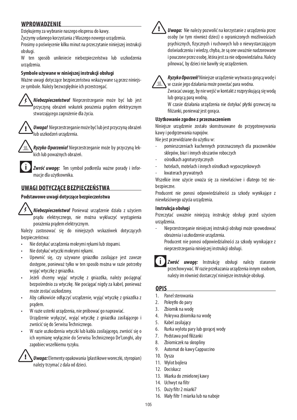 Delonghi ECO 310 Instructions Manual